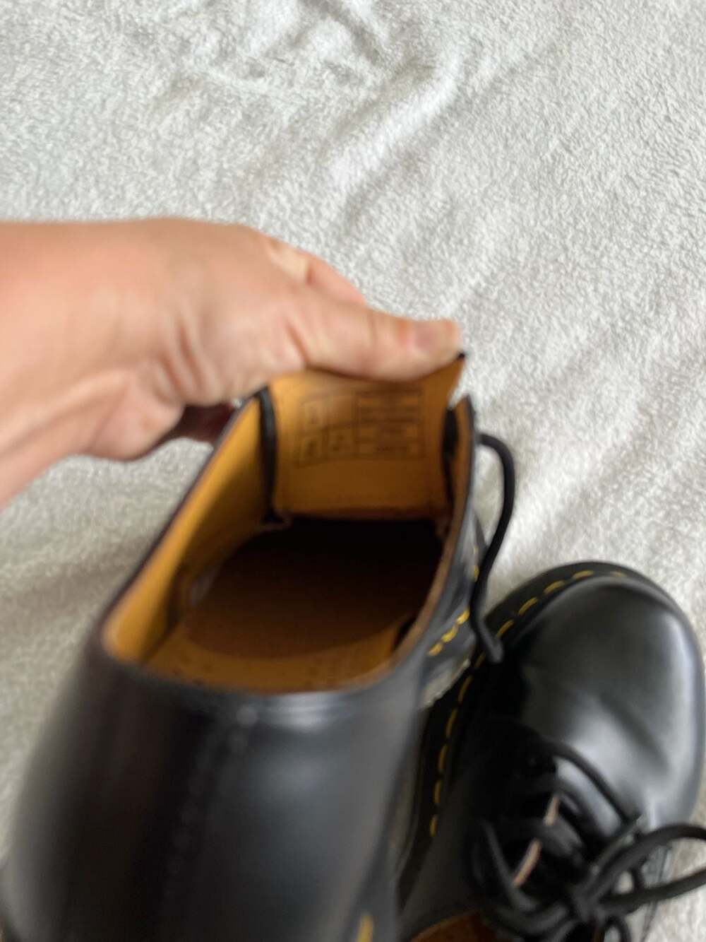 Dr. Martens 1461 Smooth Leather 3-Eye Shoes Black Size US Women's 8 / Men's 7/ U - Picture 5 of 6